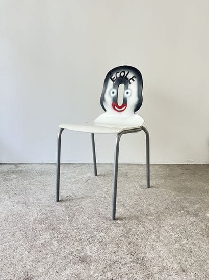 school - second-hand chair customized by...