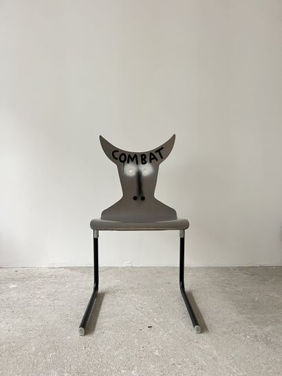 combat - second-hand chair customized by...