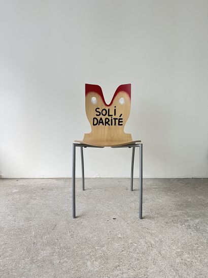solidarity - second-hand chair customized...