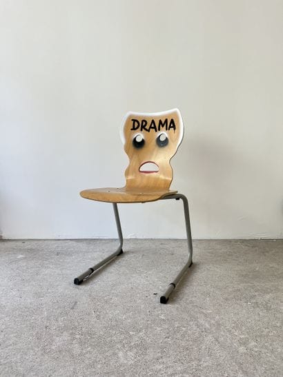 drama - second-hand chair customized by cutting...