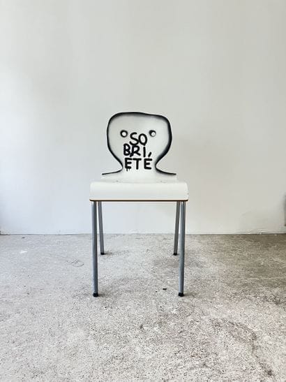 sobriété - second-hand chair customized by...