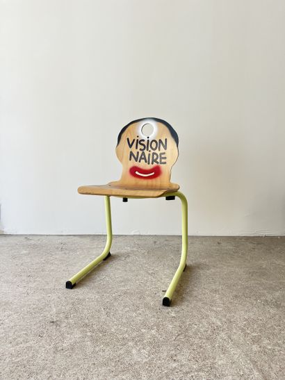 visionnaire - chaise d'occasion customisée...