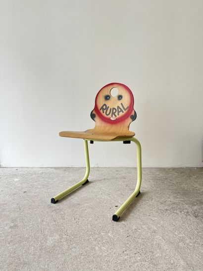 rural - second-hand chair customized by cutting...