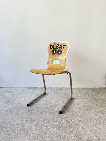 debate - second-hand chair customized by...