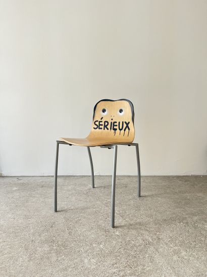 serious - second-hand chair customized by...