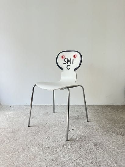 smic - second-hand chair customized by cutting...