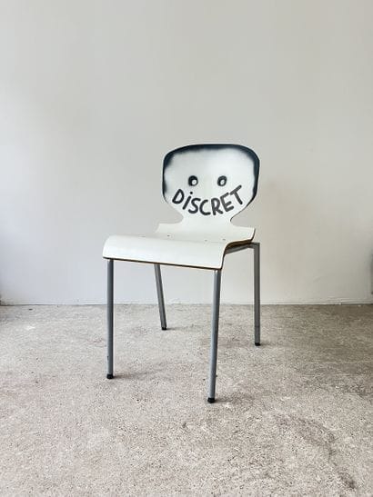 discret - second-hand chair customized by...