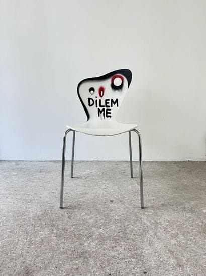 dilemme - second-hand chair customized by...