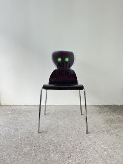 artificial - second-hand chair customized...
