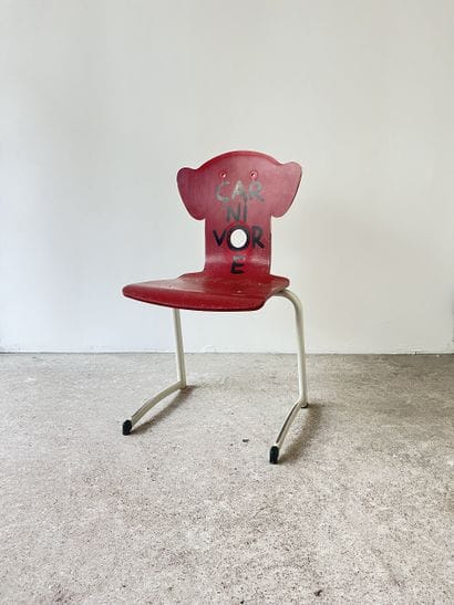 carnivore - chaise d'occasion customisée...