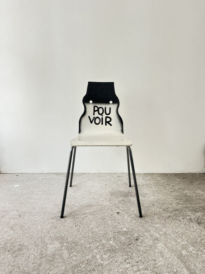 pouvoir - second-hand chair customized by...
