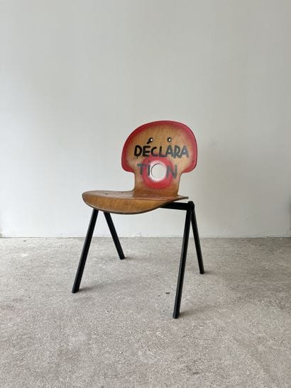 crypto - second-hand chair customized by...