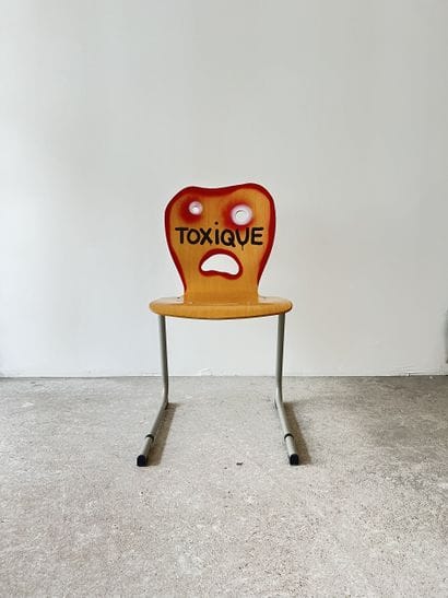 toxique - second-hand chair customized by...