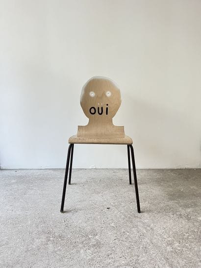 yes - second-hand chair customized by cutting...
