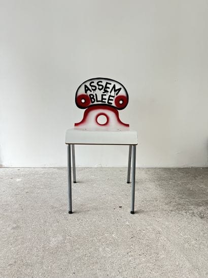 assembled - second-hand chair customized...