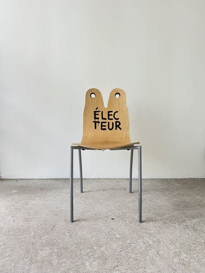 électeur - second-hand chair customized by...