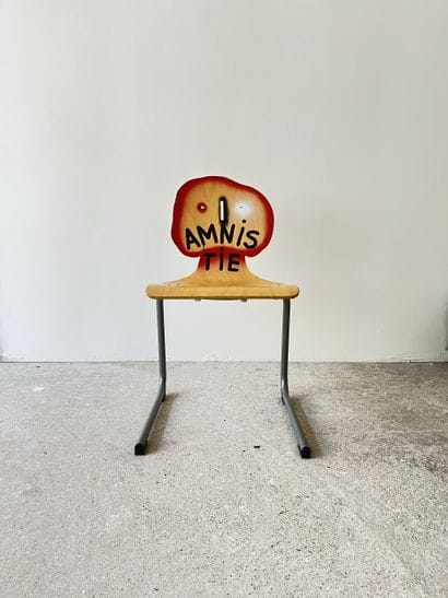 amnistie - second-hand chair customized by...