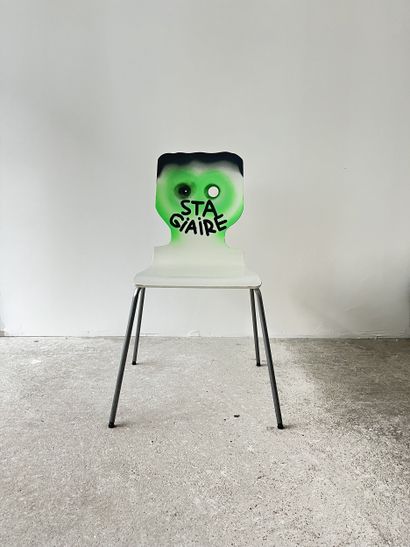 intern - second-hand chair customized by...
