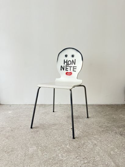 honest - second-hand chair customized by...