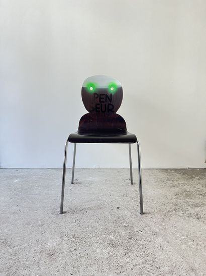 penseur - second-hand chair customized by...