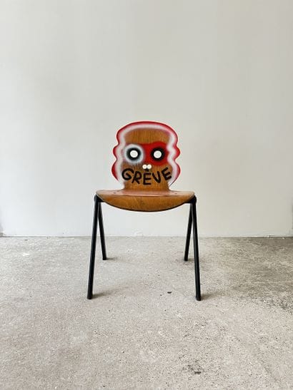 strike - second-hand chair customized by...