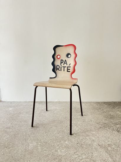 parité - second-hand chair customized by...