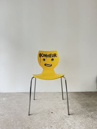bonheur - chaise d'occasion customisée par...
