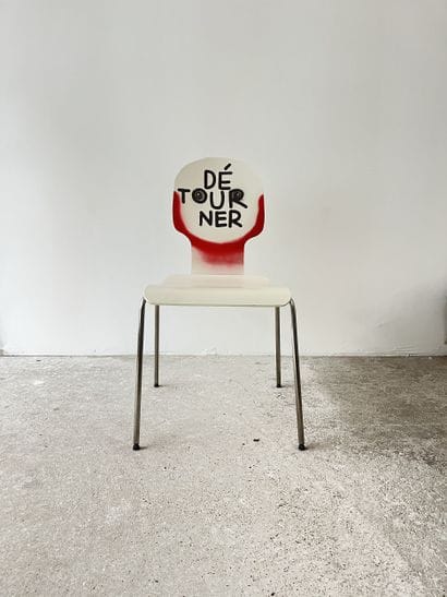 détourner - second-hand chair customized...