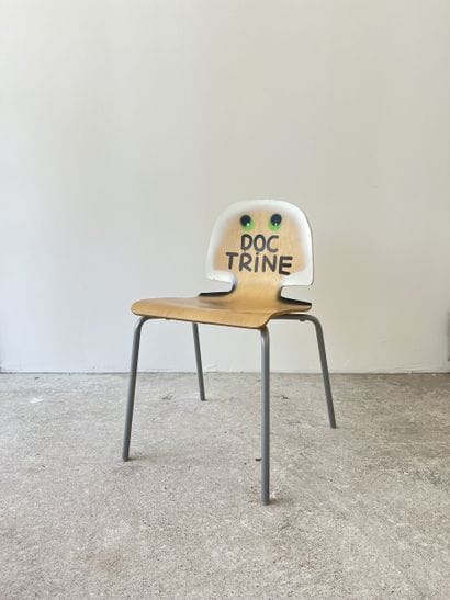 doctrine - second-hand chair customized by...