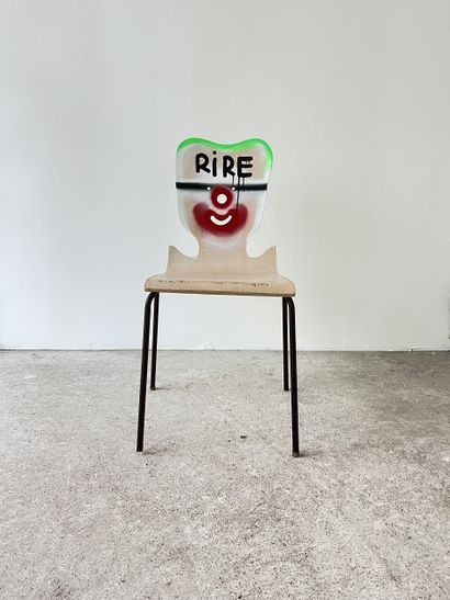 laughter - second-hand chair customized by...