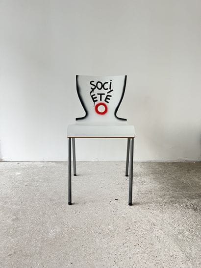 company - second-hand chair customized by...