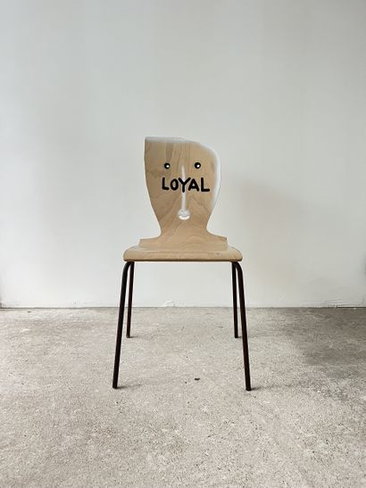 loyal - second-hand chair customized by cutting...