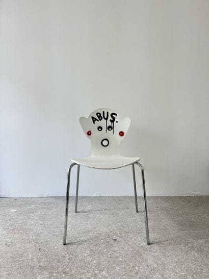 abuse - second-hand chair customized by cutting...