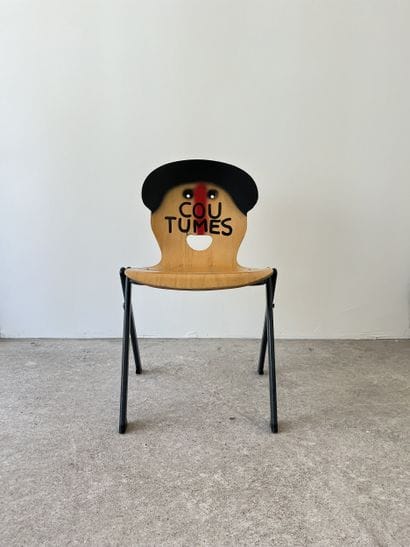coutumes - second-hand chair customized by...