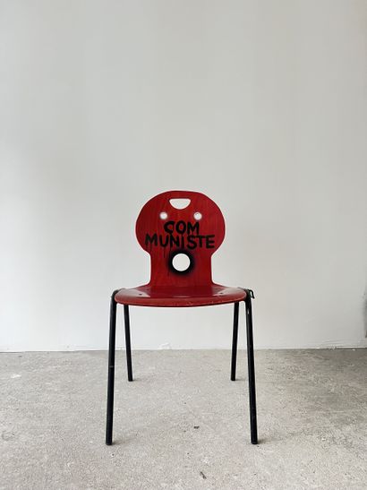 communiste - second-hand chair customized...