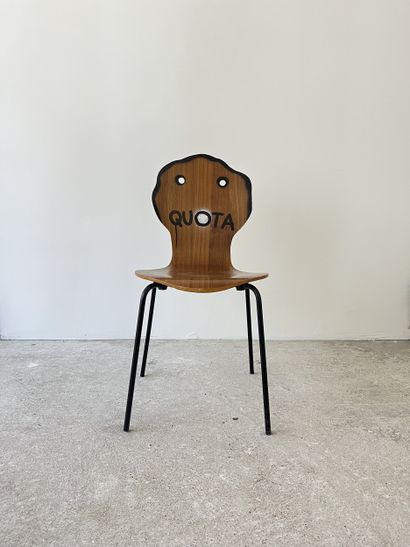 quota - second-hand chair customized by cutting...