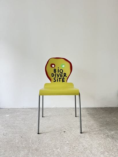 biodiversité - chaise d'occasion customisée...