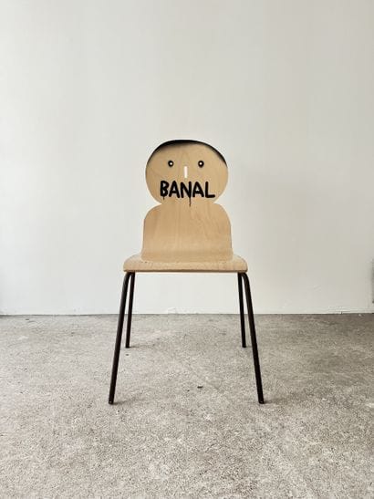 banal - chaise d'occasion customisée par...