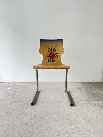 dialogue - second-hand chair customized by...