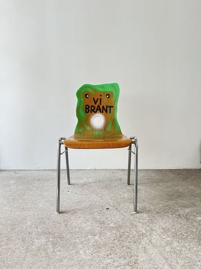 vibrant - chaise d'occasion customisée par...