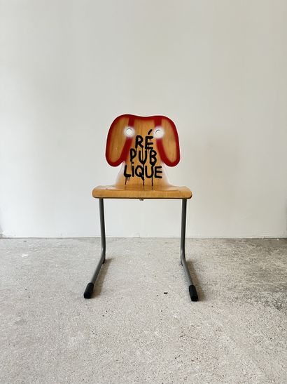 république - second-hand chair customized...