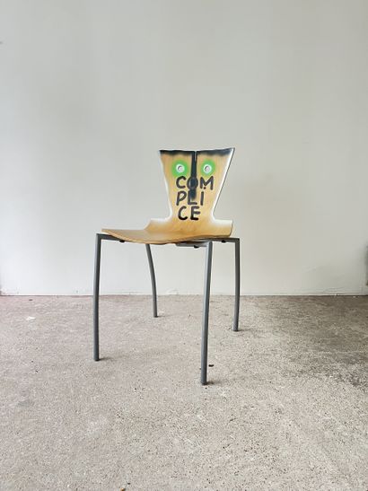 complice - second-hand chair customized by...