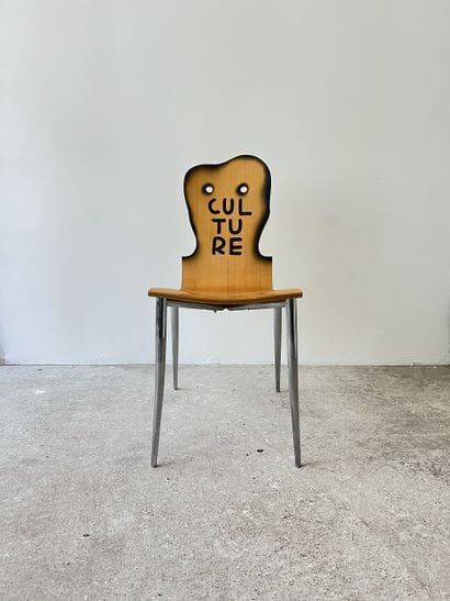 culture - second-hand chair customized by...