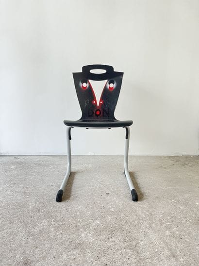 don - second-hand chair customized by cutting...