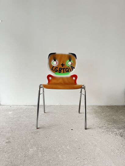 LGBTQIA+ - second-hand chair customized by...