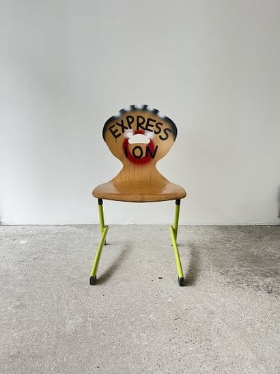 expression - second-hand chair customized...