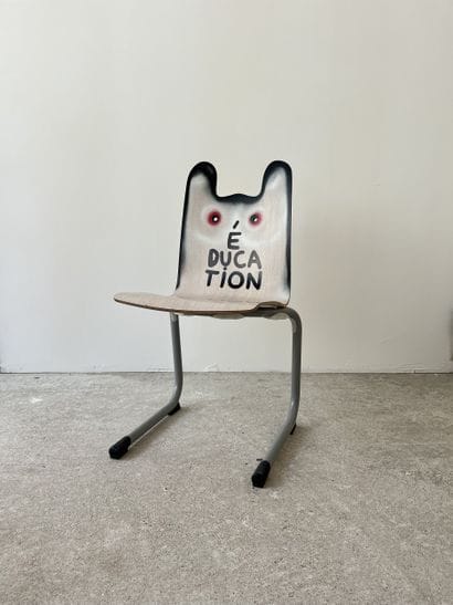 education - second-hand chair customized...