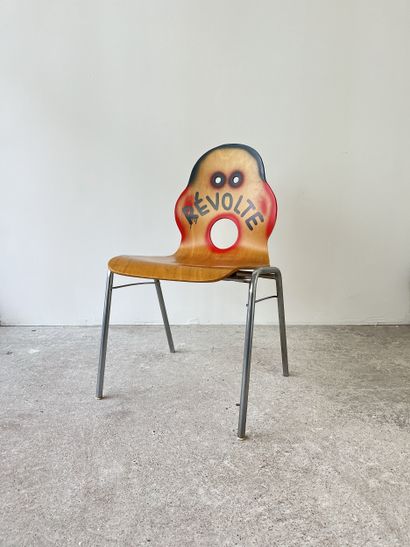 révolte - second-hand chair customized by...