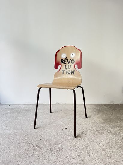 révolution - second-hand chair customized...