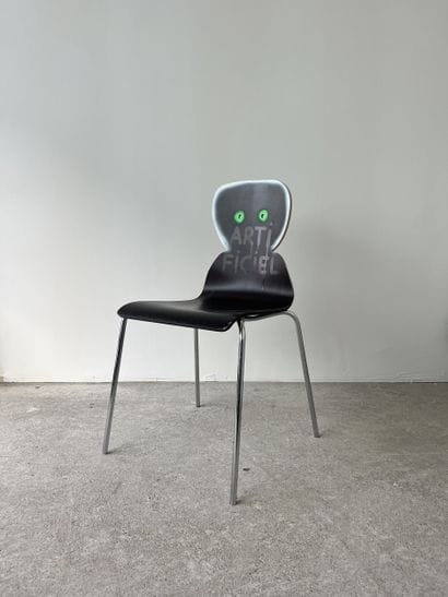 artificial - second-hand chair customized...